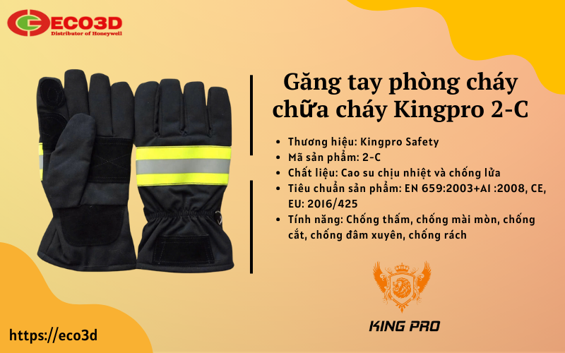 Găng tay phòng cháy Kingpro 2-C